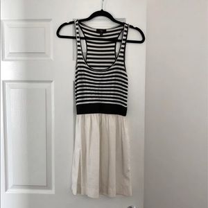 Aqua Racer Back Stripe Dress